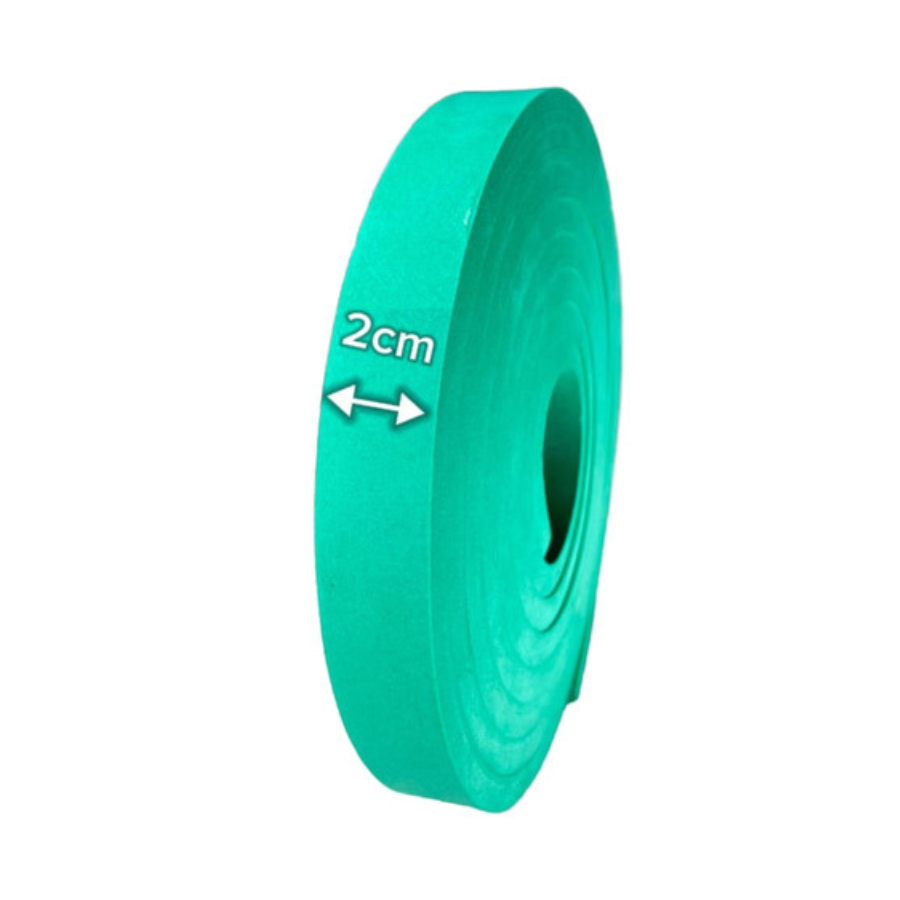 Eva Rodape Acabamento Ripado 2cm Autocolante Verde 2,5m