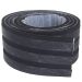 Eva Rodape Ripado Laminado Acabamento Marmo Preto - 10m