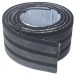 Eva Rodape Ripado Laminado Acabamento Marmo Preto - 2,5m