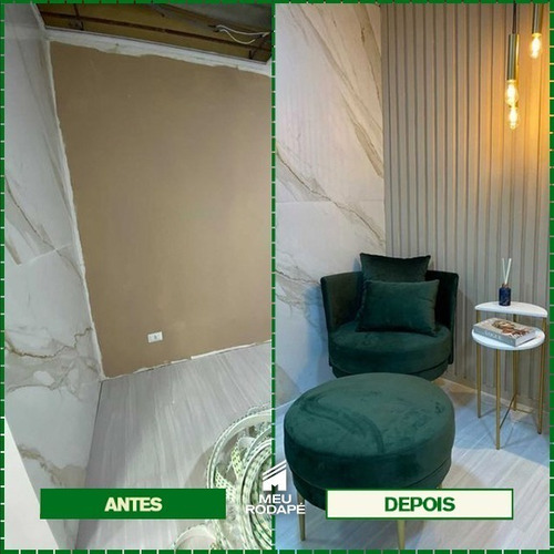 Painel Ripado Decorativo Quarto Eva Autocolante 10cm - 2,5m