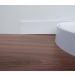 Rodapé Autocolante Flexível  - Boiserie Roda Meio Moldura Eva - 10cm 10 Metros