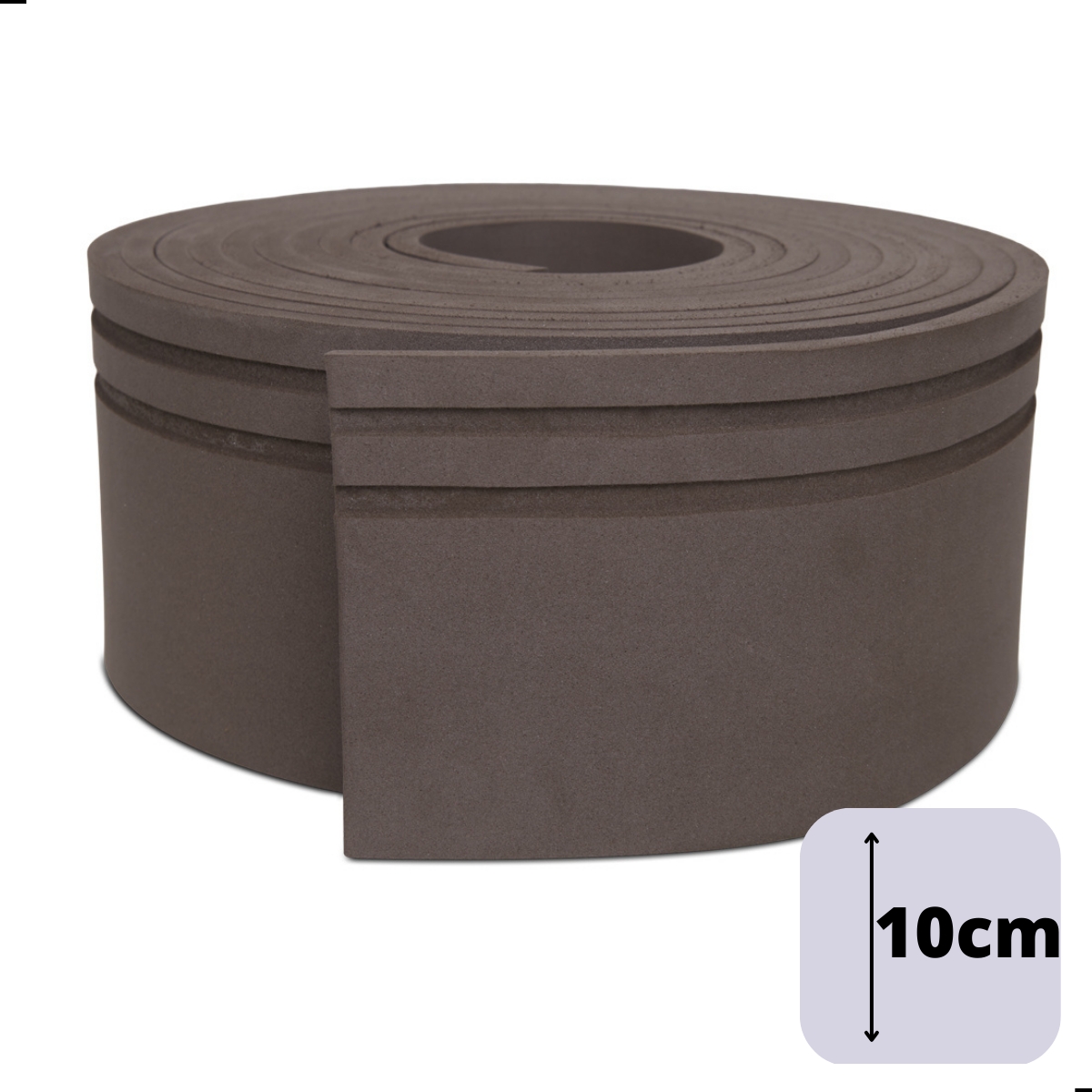 Rodapé Autocolante Flexível  - Boiserie Roda Meio Moldura Eva - 10cm 10 Metros