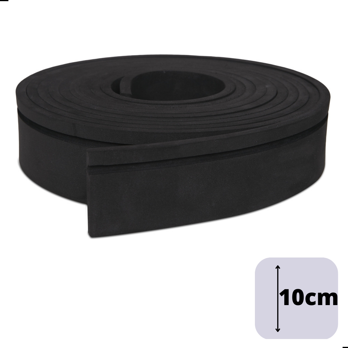 Rodapé Autocolante Flexível  - Boiserie Roda Meio Moldura Eva - 10cm 10 Metros
