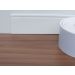 Rodapé Autocolante Flexível  - Boiserie Roda Meio Moldura Eva - 10cm 5 Metros