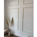 Rodapé Autocolante Flexível  - Boiserie Roda Meio Moldura Eva - 4cm 10 Metros