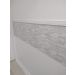 Rodapé Autocolante Flexível  - Boiserie Roda Meio Moldura Eva - 5cm 10 Metros