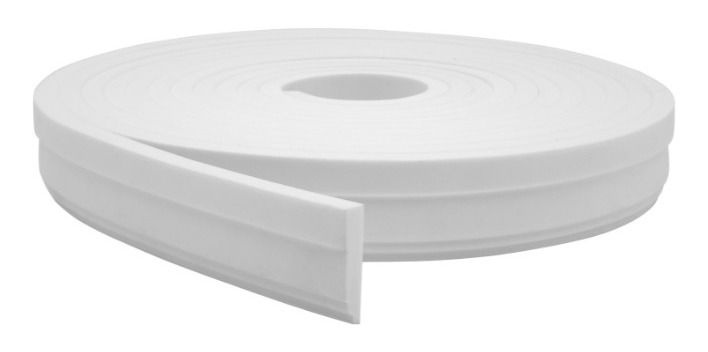 Rodapé Autocolante Flexível  - Boiserie Roda Meio Moldura Eva - 5cm 10 Metros