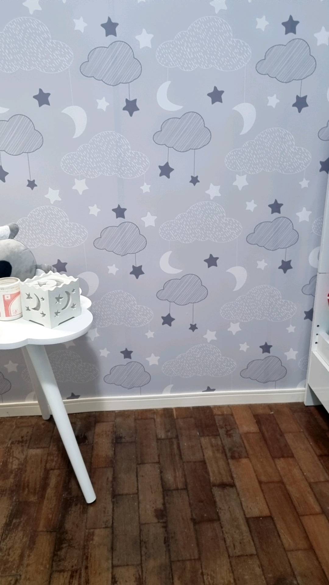 Rodapé Autocolante Flexível  - Boiserie Roda Meio Moldura Eva - 5cm 5 Metros