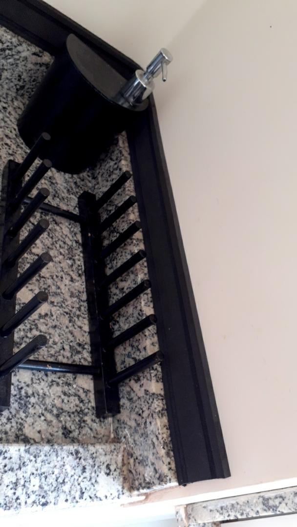 Rodapé Autocolante Flexível  - Boiserie Roda Meio Moldura Eva - 5cm 5 Metros