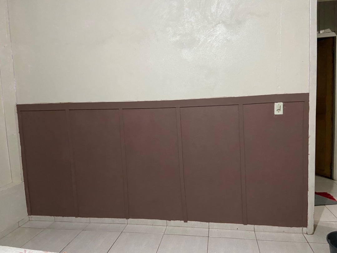 Rodapé Autocolante Flexível  - Boiserie Roda Meio Moldura Eva - 7cm 10 Metros