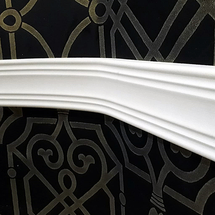 Rodapé Autocolante Flexível  - Boiserie Roda Meio Moldura Eva - 7cm 10 Metros