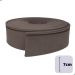 Rodapé Autocolante Flexível  - Boiserie Roda Meio Moldura Eva - 7cm 10 Metros