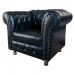  Poltronas Chesterfield Capitone Luis XV Corano Preto