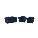 Conjunto 1 Namoradeira + 2 Poltronas Chesterfield Merlô Suede Azul Marinho / Decoração, barbearia, sala, recepção