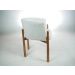Kit 02 Poltronas Decorativa Sophia Para Sala, Tv, Estar, Recepção Base De Madeira - Suede Nude