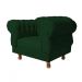 Kit 2 poltronas Chesterfield Capitonê Elisabeth Suede Verde Musgo Decoração, Recepção, Salas de Tv e Estar