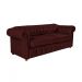 Kit Dois Sofás Chesterfield Capitone Luis XV Vicenzo Bordo Couro Eco 1,80 / Decoracao, sala tv estar, recepçao