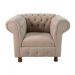 Kit Duas Poltronas Chesterfield Capitone Luis XV Suede Bege / Decoracao, Sala tv estar, barbearia