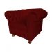 Kit Duas Poltronas Chesterfield Capitone Luis XV Suede Bordõ / Decoracao, Sala tv estar, barbearia