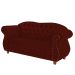 Namoradeira Chesterfield Merlô 2 Lugares Suede Bordô