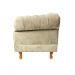 Poltrona Chesterfield Duque Com Capitonê Para Sala, Tv, Estar, Recepção - Suede Bege