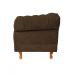 Poltrona Chesterfield Duque Com Capitonê Para Sala, Tv, Estar, Recepção - Suede Marrom