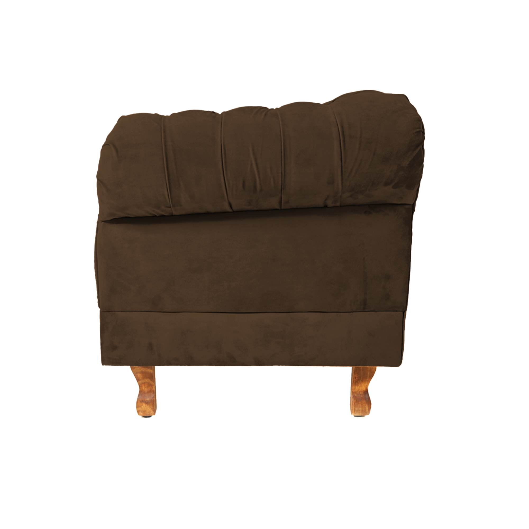 Poltrona Chesterfield Duque Com Capitonê Para Sala, Tv, Estar, Recepção - Suede Marrom