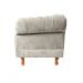 Poltrona Chesterfield Duque Com Capitonê Para Sala, Tv, Estar, Recepção - Suede Nude