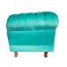 Poltrona Chesterfield Duque Com Capitonê Para Sala, Tv, Estar, Recepção - Suede Verde Acqua