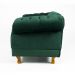 Poltrona Chesterfield Duque Com Capitonê Para Sala, Tv, Estar, Recepção - Suede Verde Musgo