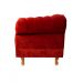 Poltrona Chesterfield Duque Com Capitonê Para Sala, Tv, Estar, Recepção - Suede Vermelho
