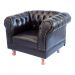 Poltrona Chesterfield Duque Com Capitonê Para Sala, Tv, Estar, Recepção, Barbearia - Corano Café