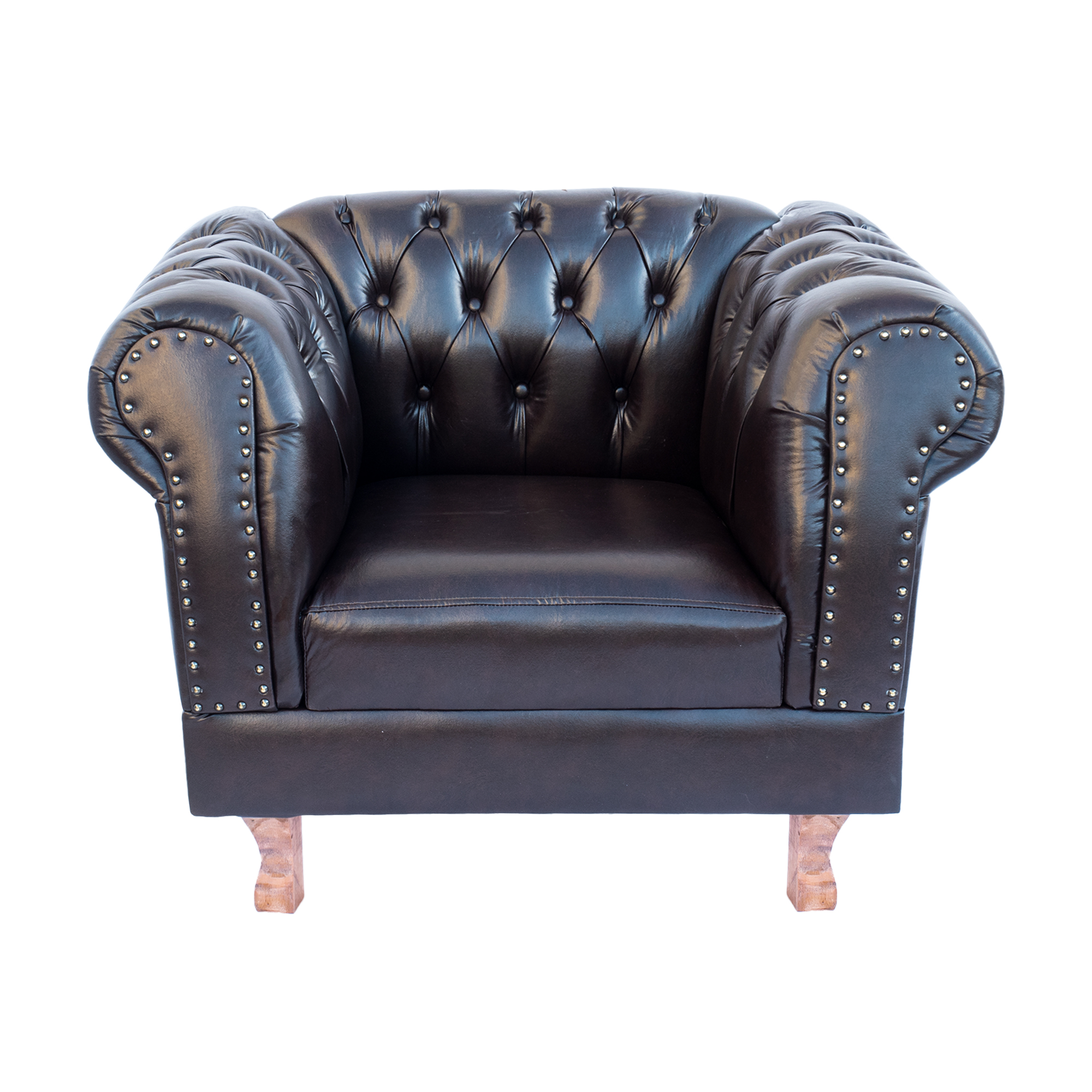 Poltrona Chesterfield Duque Com Capitonê Para Sala, Tv, Estar, Recepção, Barbearia - Corano Café