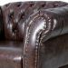 Poltrona Chesterfield Duque Com Capitonê Para Sala, Tv, Estar, Recepção, Barbearia - Corano Marrom