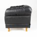 Poltrona Chesterfield Duque Com Capitonê Para Sala, Tv, Estar, Recepção, Barbearia - Couro Ecológico Preto