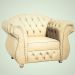 Poltrona Chesterfield Merlo Corano Bege