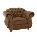 Poltrona Chesterfield Merlo Suede Marrom