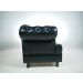 Poltrona Imperador Chesterfield Bergere - Corano Preto