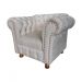 Poltronas Chesterfield Capitone Luis XV Suede Nude