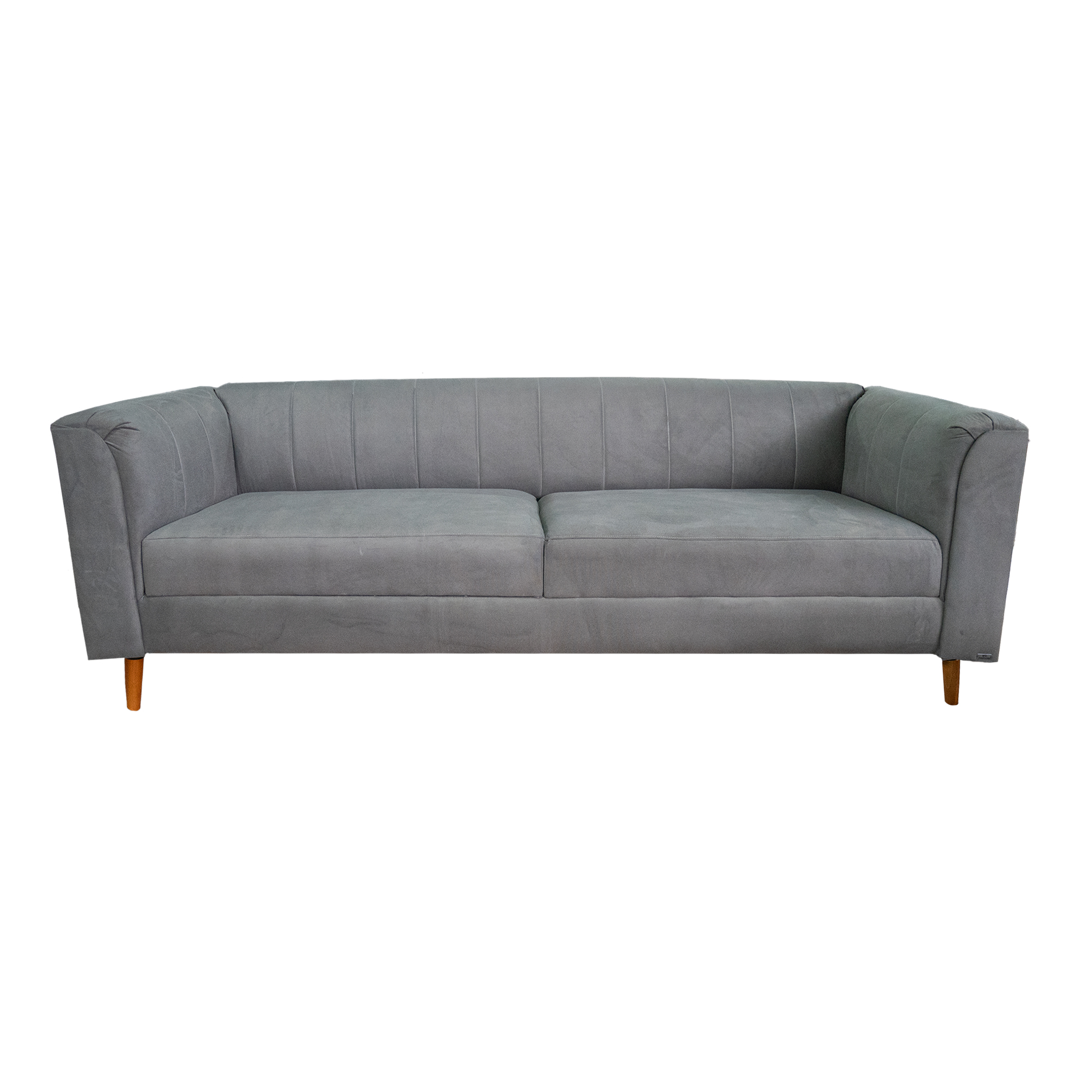 Sofá Camel 2,30 Suede Cinza Sala/Recepção