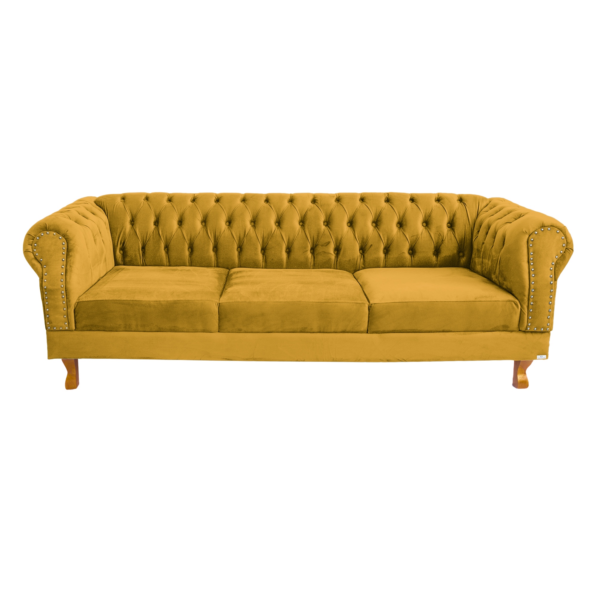 Sofá Chester Field Duque Amarelo Sala/Recepção
