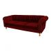 Sofá Chester Field Duque Suede Bordô Sala/Recepção