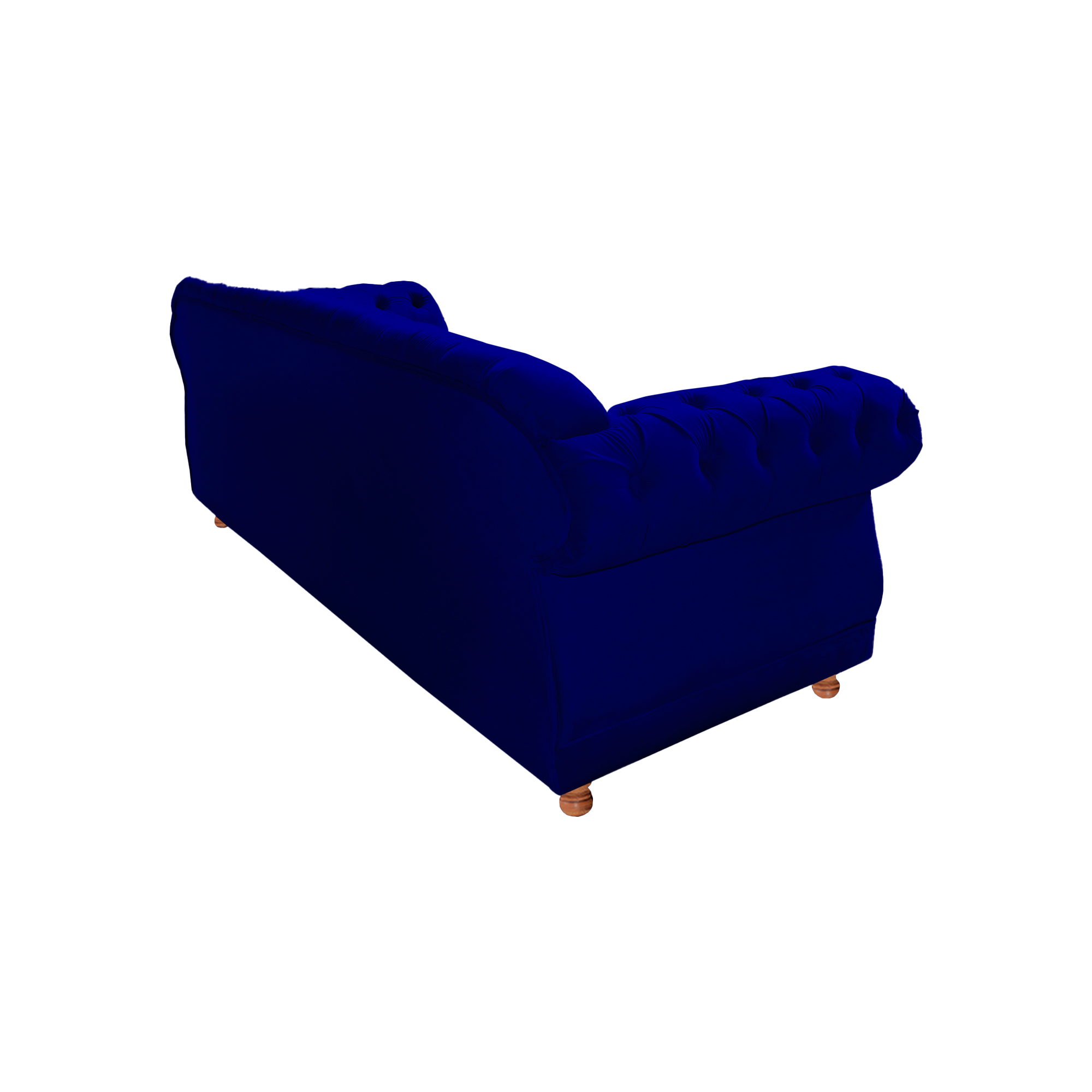Sofá Chester Field Elisabeth Suede Azul Marinho Sala/Recepção