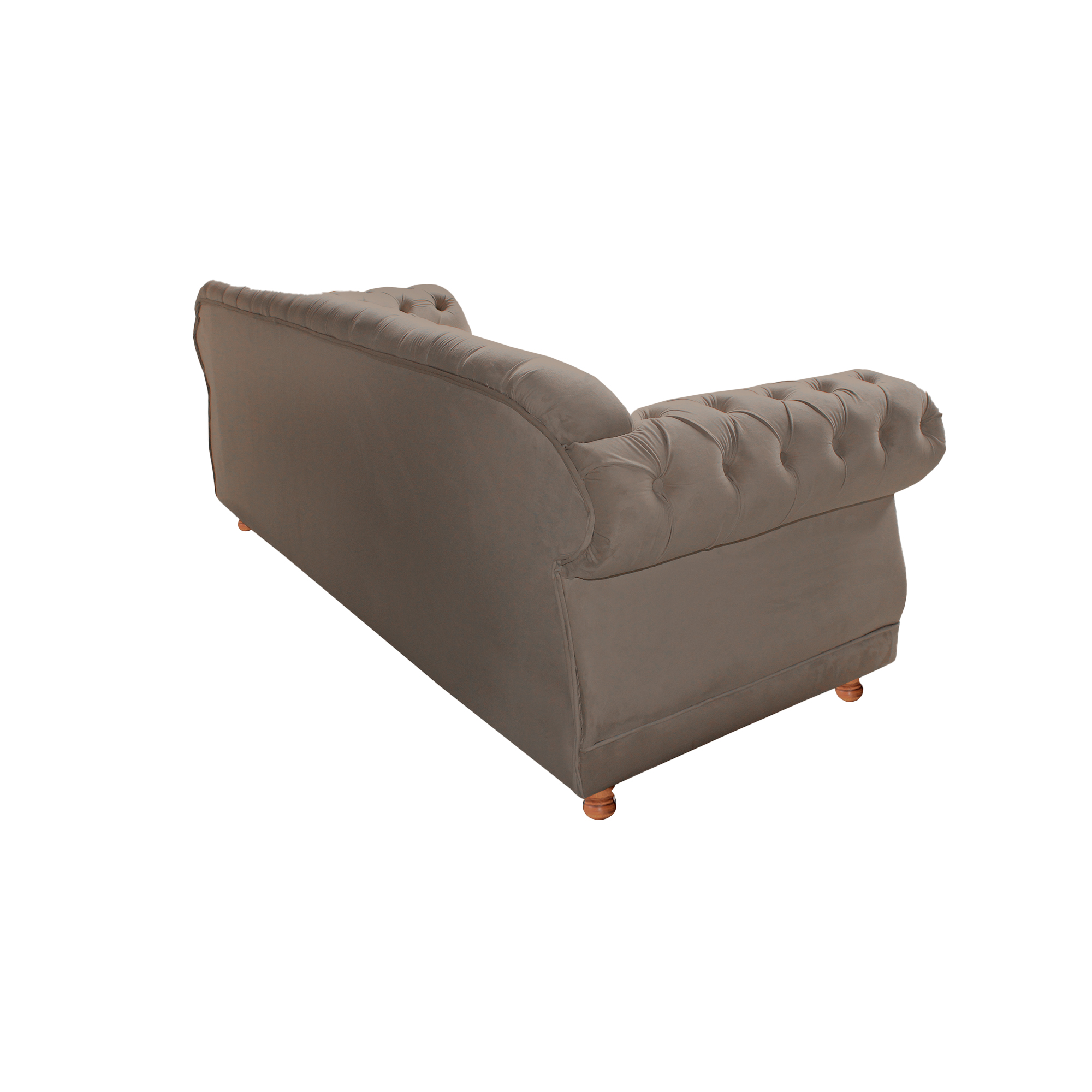 Sofá Chester Field Elisabeth Suede Capuccino Sala/Recepção