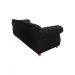 Sofá Chester Field Elisabeth Suede Preto Sala/Recepção