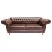 Sofá ChesterField Conde Del 2,30 Corano Marrom Sala/Recepção