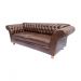 Sofá ChesterField Conde Del 2,30 Corano Marrom Sala/Recepção