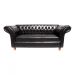 Sofá ChesterField Conde Del 2,30 Corano Preto Sala/Recepção