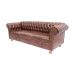 Sofá ChesterField Luiz XV 2,30 Corano Marrom Sala/Recepção