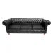 Sofá ChesterField Luiz XV 2,30 Corano Preto Sala/Recepção